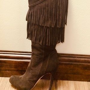 Vero Cuoio Fringe Southwestern Style Boots